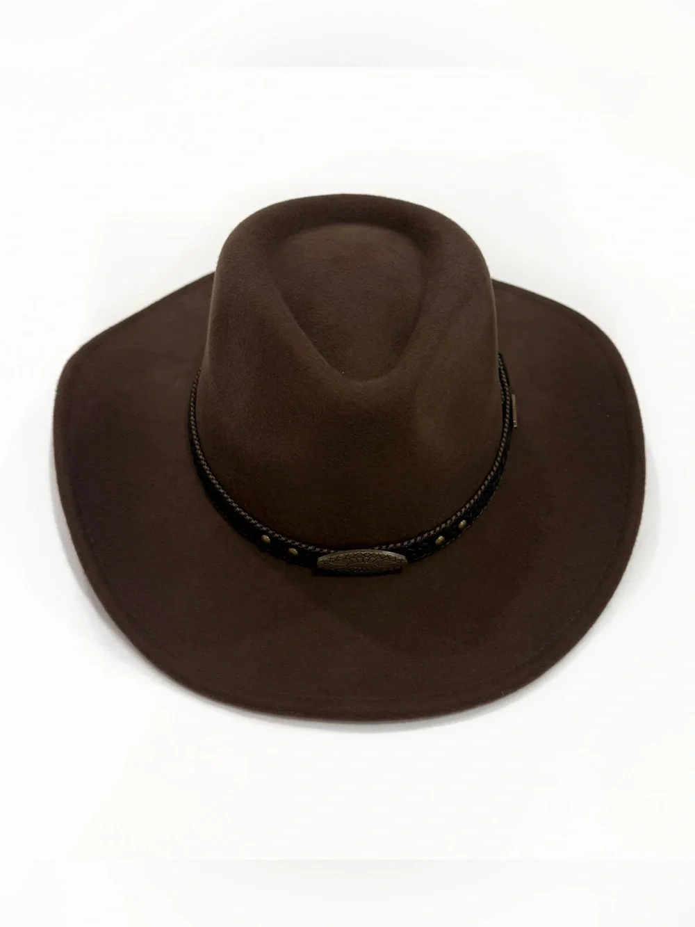 NWOT Cody James Felt Western Fashion Hat. Unisex Size SM in the color Pecan.